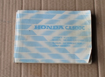 Honda CX 500 custom manual